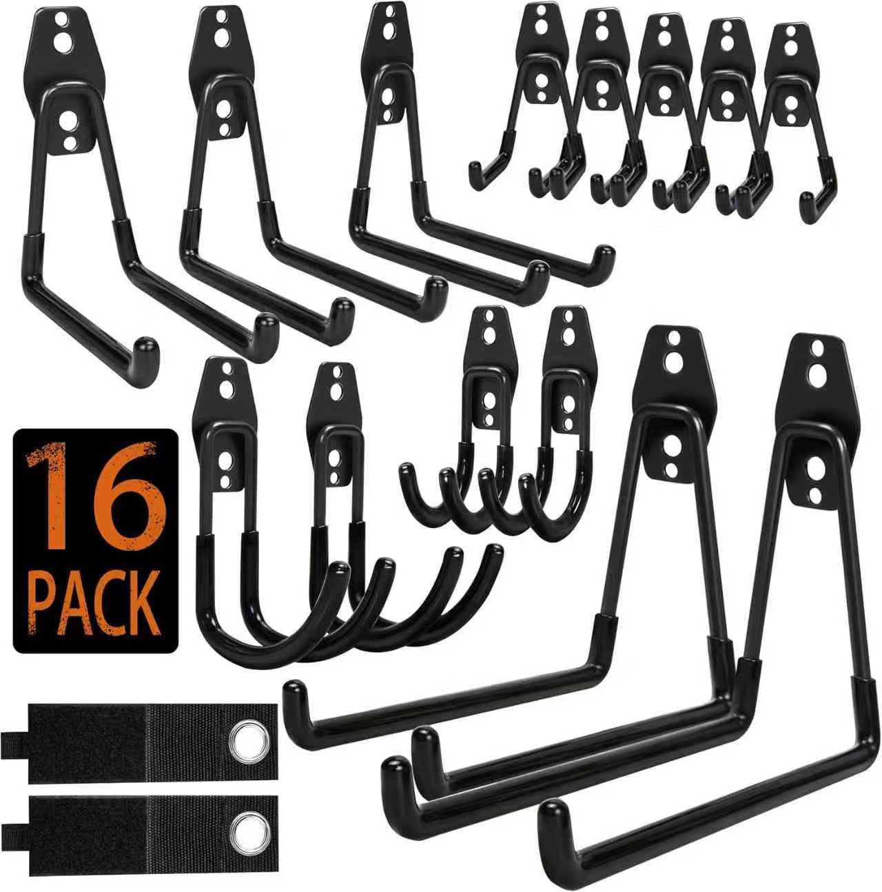 Gardening Tools Screwfix - 16개의 고하중 금속 차고 벽걸이 후크,