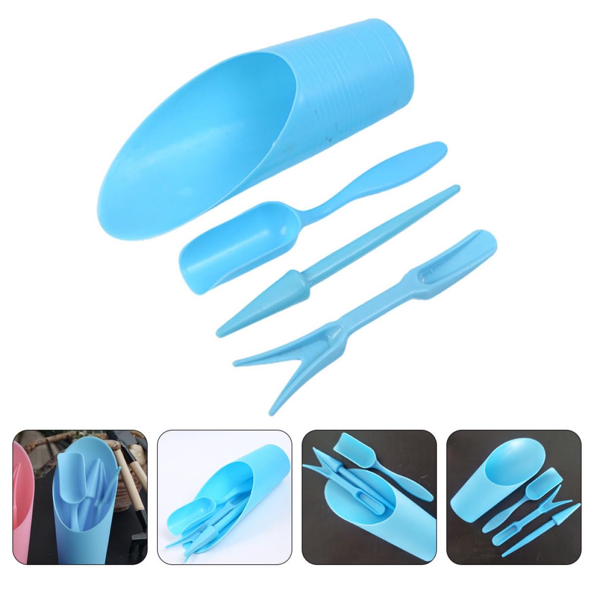 4 개/대, 플라스틱 내구성 양동이 삽 화분 재배 실린 - Gardening Tools Usa 리뷰 및 가격