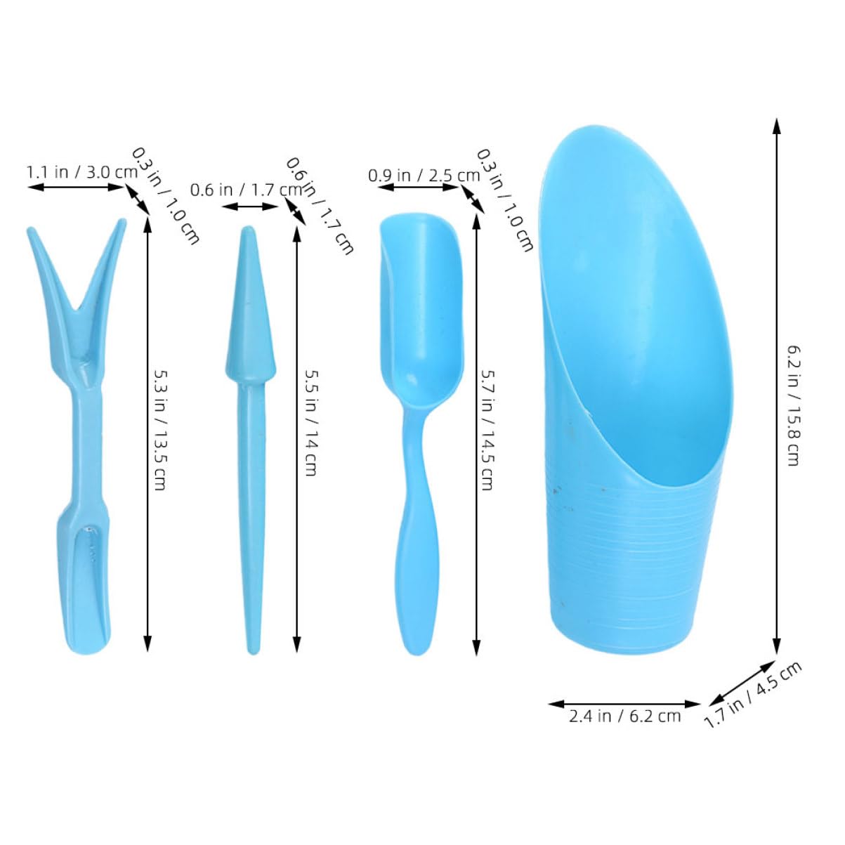 4 개/대, 플라스틱 내구성 양동이 삽 화분 재배 실린 - Gardening Tools Usa 리뷰 및 가격