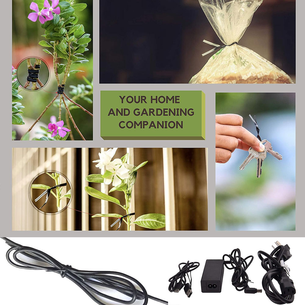 100Pcs BK WH Oblate 철 와이어 트위스트 - Garden Wire Twist Tie 리뷰 및 가격