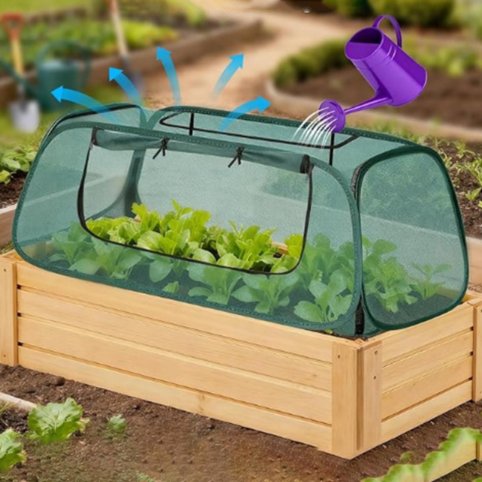 팝업 정원용 메쉬 식물 덮개 휴대용 그물망 텐트 새와  - Outdoor Planting Bag 리뷰 및 가격