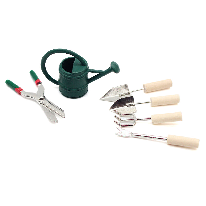 1/12 인형집 시뮬레이션 물뿌리개 삽 가위 세트 인형 - Gardening Tools For Home 리뷰 및 가격
