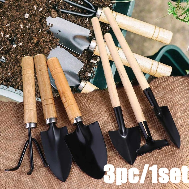 3PC/1Set 미니 원예 도구 세트 손잡이가 있는 휴 - Gardening Tools Usa 리뷰 및 가격